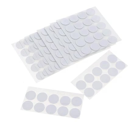 Buline autoadezive APLI Dots, treansparente, 64 buc/set