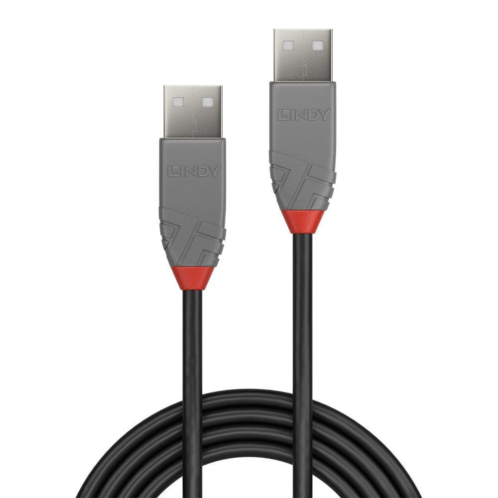 Cablu Lindy 0.5m USB 2.0 Type A, Anthra - 1 | YEO