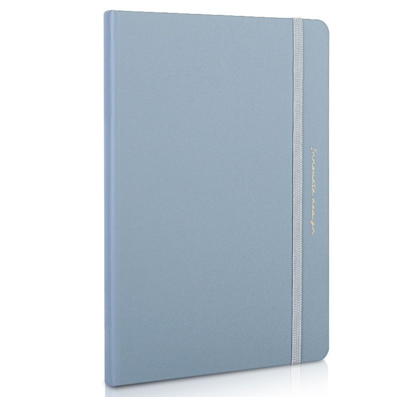 Caiet birou Deli, 210x143mm, 96 file, dictando, copertă imitație piele - 3 | YEO