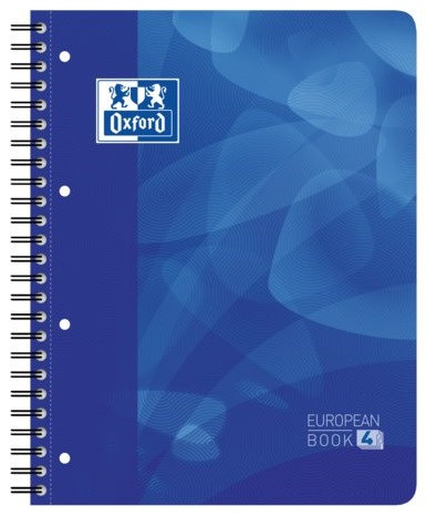 Caiet cu spirala A4+, OXFORD School Projectbook, 4cul x30 file-90g/mp, Scribzee, coperta PP-dictando