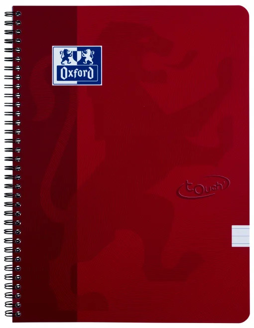 Caiet cu spirala A4, OXFORD School Touch , 70 file-90g/mp, 4 perf, coperta carton - dictando - 3 | YEO