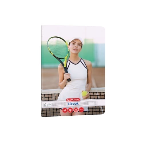 Caiet Herlitz motiv Sports, A4, 60 file, hârtie 70g/Mp Fsc Mix, colțuri rotunjite, pătrățele - 2 | YEO