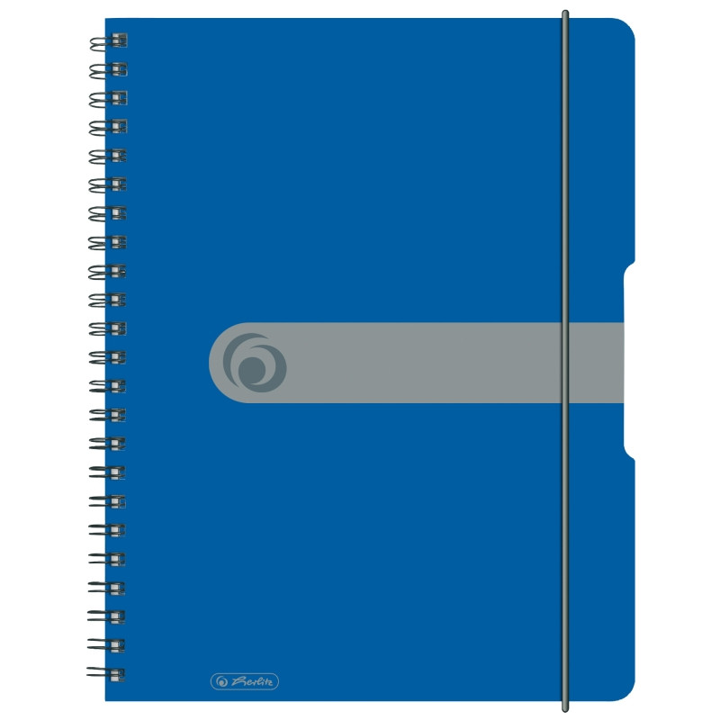 Caiet spira A4 80 file elastic perforat Herlitz