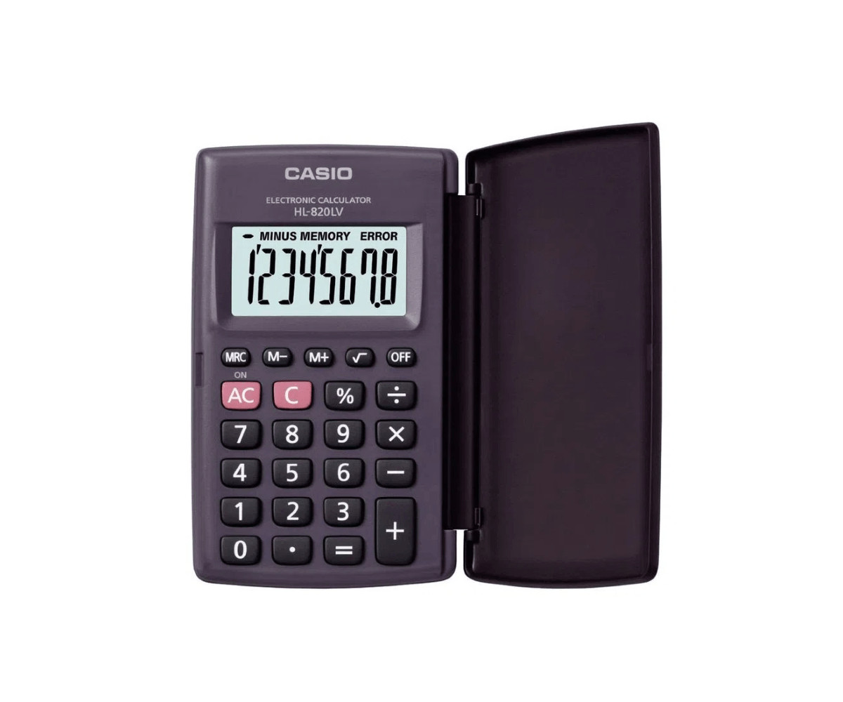 Calculator Casio Portabil 8DIG HL-820LV-BK-S-GH