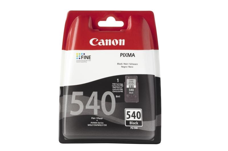 CANON PG-540 BLACK INKJET CARTRIDGE - 1 | YEO