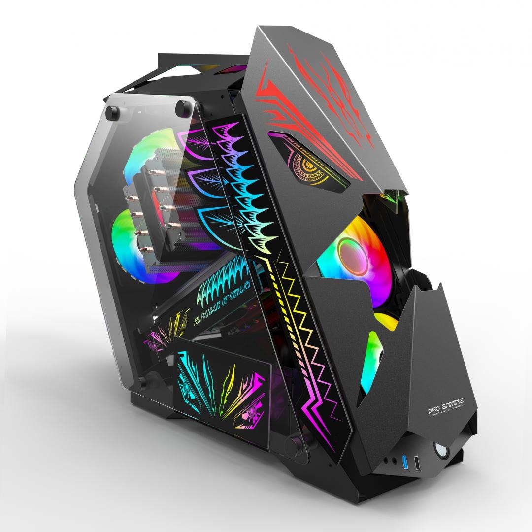 Carcasa PRO GAMING HERCULE BLACK - 5 | YEO