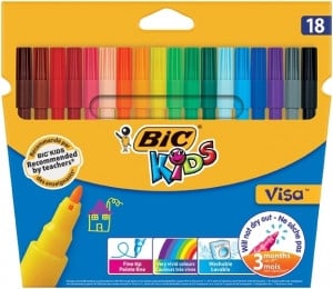 Carioci 18 culori lavabile Visa Bic