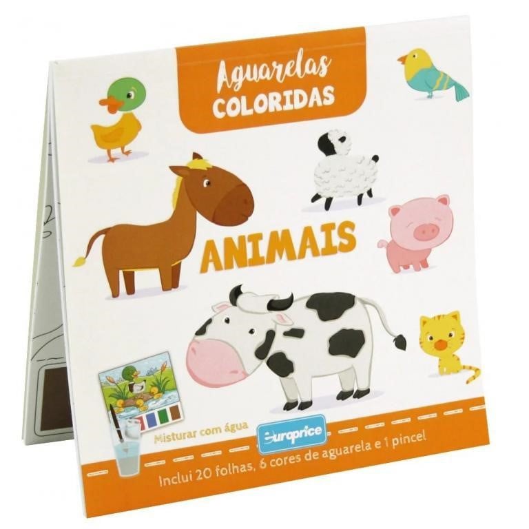 Carte de Colorat cu acuarele - Animale