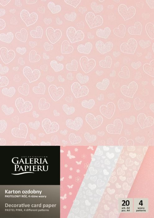 Carton Pastel Pink Mix A4, 200g/mp, 20coli/top - 1 | YEO