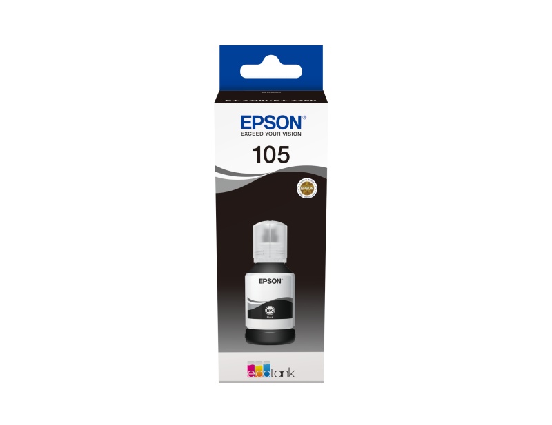 Cartus cerneala Epson 105 ECOTANK , black, capacitate 140ml, pentru L7160, L7180. - 1 | YEO