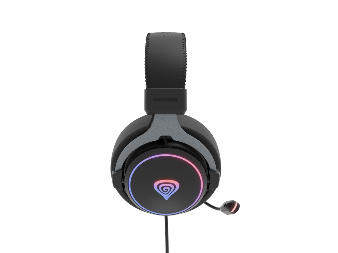 Casti cu fir Genesis Neon 764 negru - 3 | YEO