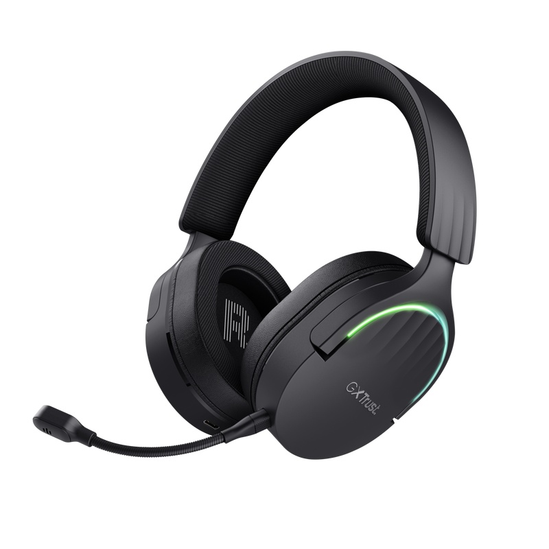 Casti Trust GXT 491P Fayzo cu fir, negru