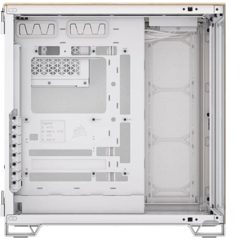 CR Case iCUE 6500X RGB Mid-Tower White/B - 1 | YEO