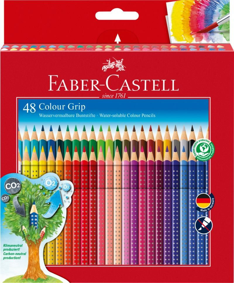 CREIOANE COLORATE 48 CULORI GRIP FABER-CASTELL