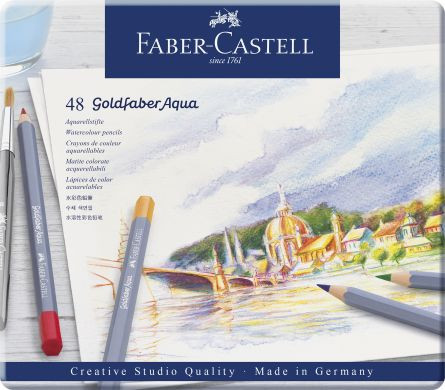 CREIOANE COLORATE AQUARELLE 48 CULORI GOLDFABER CUT. METAL FABER