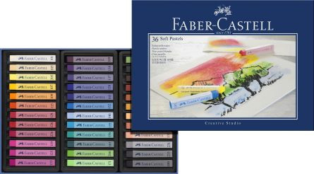 Creioane pastel Soft Faber-Castell, 36 culori