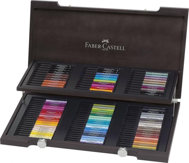 Cutie lemn Pitt Artist Pen Dual marker Faber-Castell, 90 buc - 1 | YEO