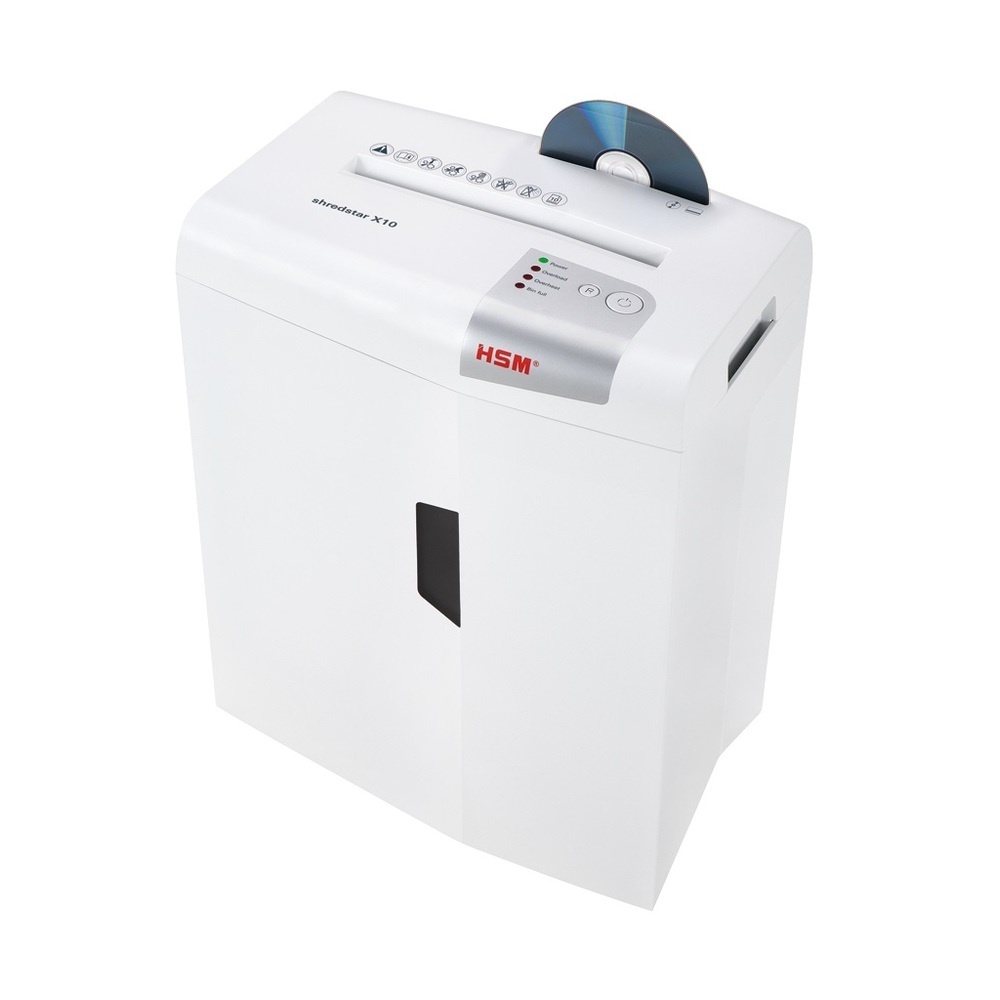 Distrugator de documente manual HSM ShredStar X10, 10 coli, cross cut (4.5 x 30mm), securitate 4 - 3 | YEO