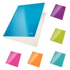 Dosar carton Leitz Wow cu șină 250 coli