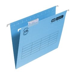 Dosar suspendabil carton A4 Elba Verticfile Ultimate, etichetă, bagheta metalică, 240 gr/mp