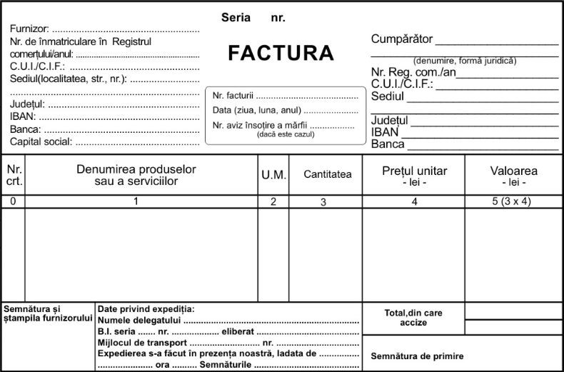 Facturier A6, hârtie autocopiativă, 3ex/set, 50 seturi, 150 file