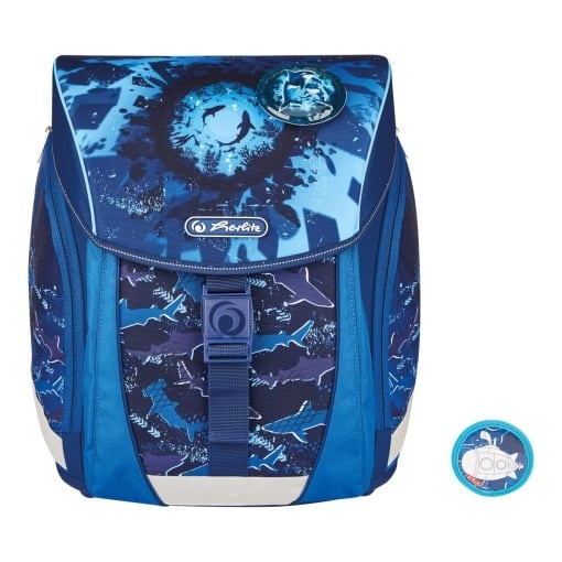 Ghiozdan băieți echipat Herlitz FiloLight Plus, motiv Deep Sea - 1 | YEO