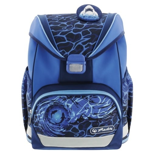 Ghiozdan băieți echipat Herlitz UltraLight Plus, motiv Blue Shark - 1 | YEO
