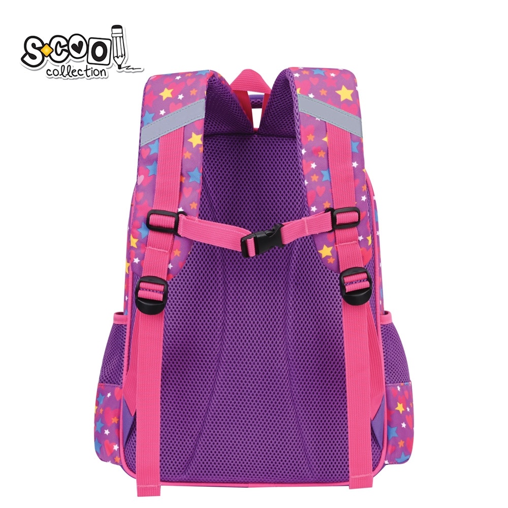 Ghiozdan fete neechipat S-COOL 3D ergonomic Unicorn, 42x30x22 cm - 2 | YEO