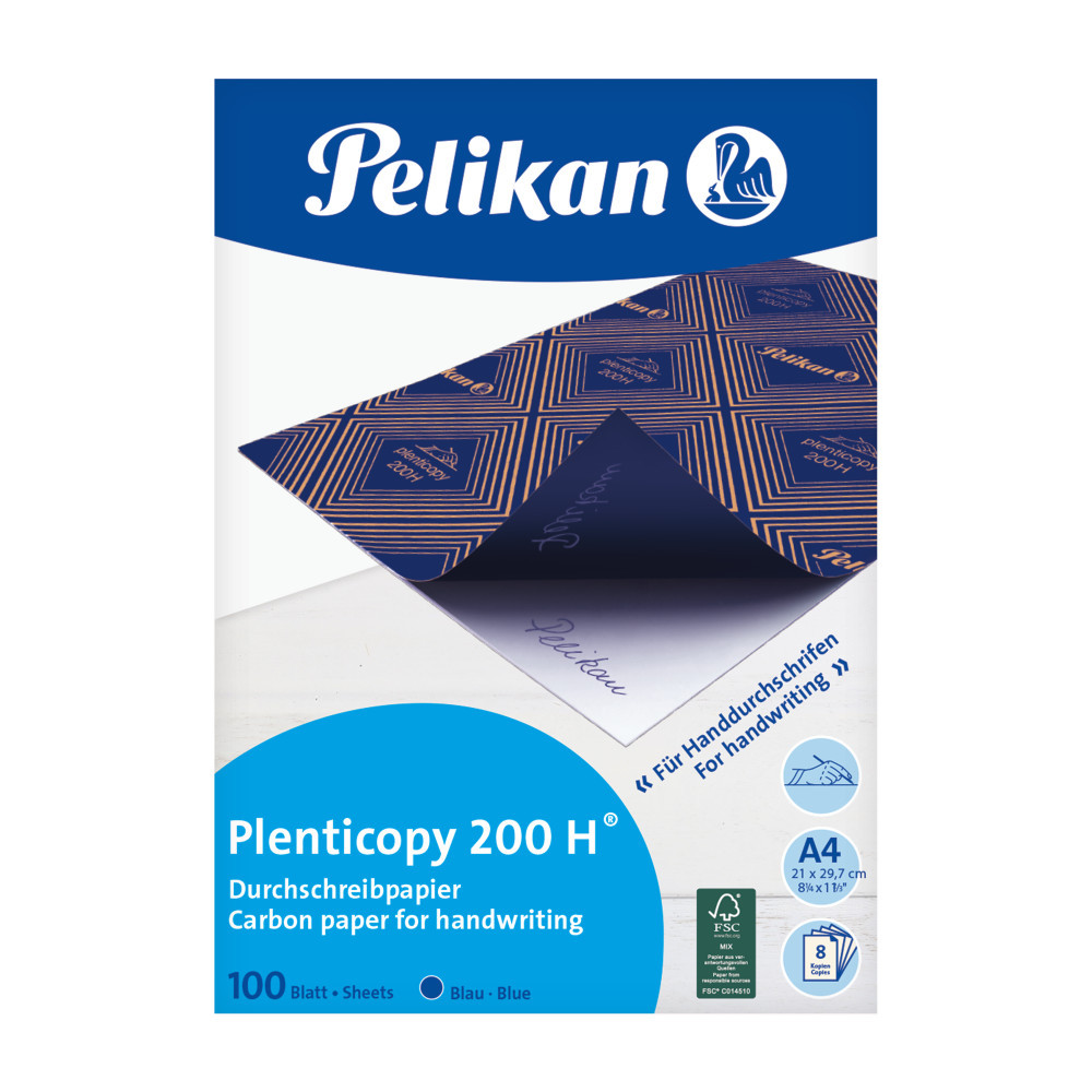 Indigo A4, pentru scriere manuala, albastru, 100 coli, 200h, Pelikan - 1 | YEO