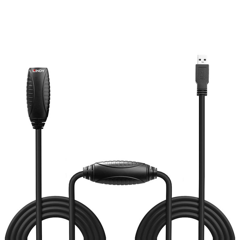 Lindy Cablu USB 3.0 Ext. Activ 10m - 3 | YEO