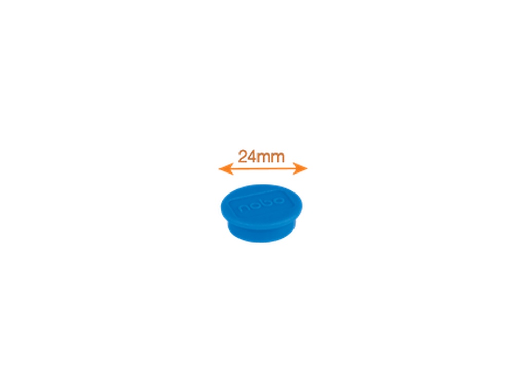 Magneti pentru table, diametru 38 mm, sustin 20 coli, 10 buc/set, diverse culori, NOBO - 2 | YEO