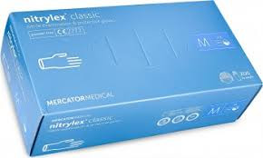 Manusi examinare si protectie Nitrylex, classic blue - 1 | YEO
