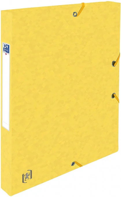 Mapa carton MultiStrat cu elastic Oxford Top File A4 390g/mp lățime cotor 25mm