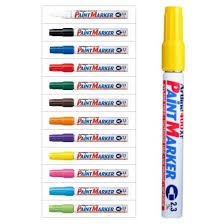 Marker cu vopsea Artline 400XF, corp metalic, vârf rotund 2.3mm