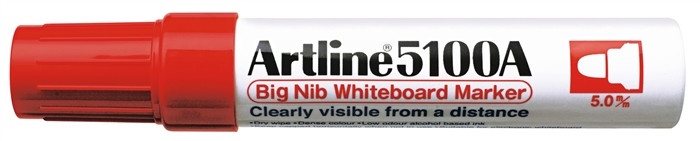 Marker pentru tabla de scris Artline 5100A, corp metalic, varf rotund 5.0mm