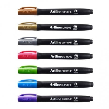 Marker permanent metalizat Artline Supreme Metallic, corp plastic, vârf rotund 1.0mm
