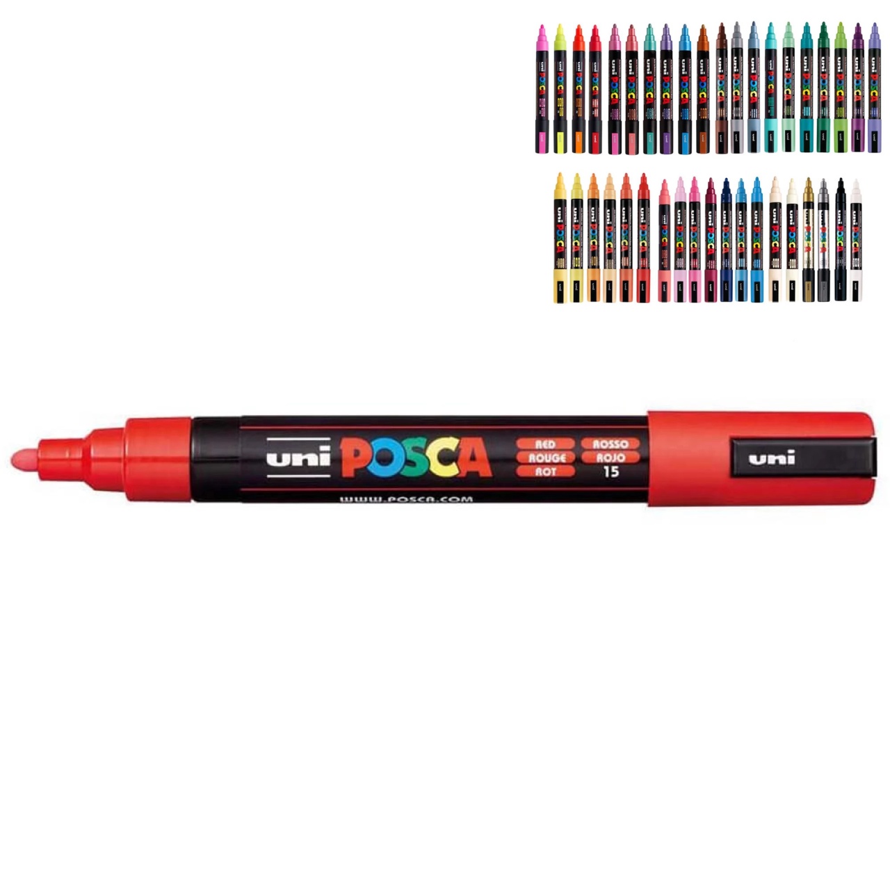 Marker Posca UNI PC-5M, 1. 8-2. 5 mm - 3 | YEO