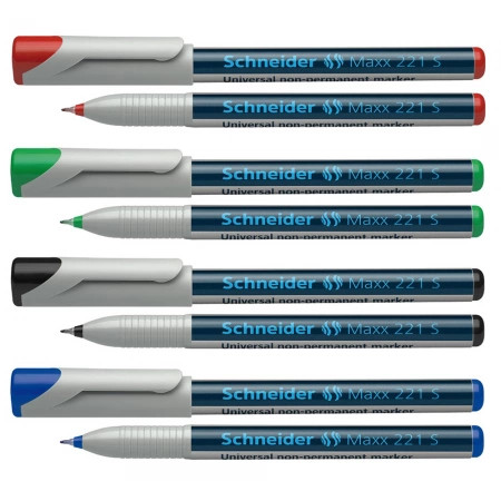 Marker universal non-permanent Schneider Maxx 221 S, vârf 0.4mm