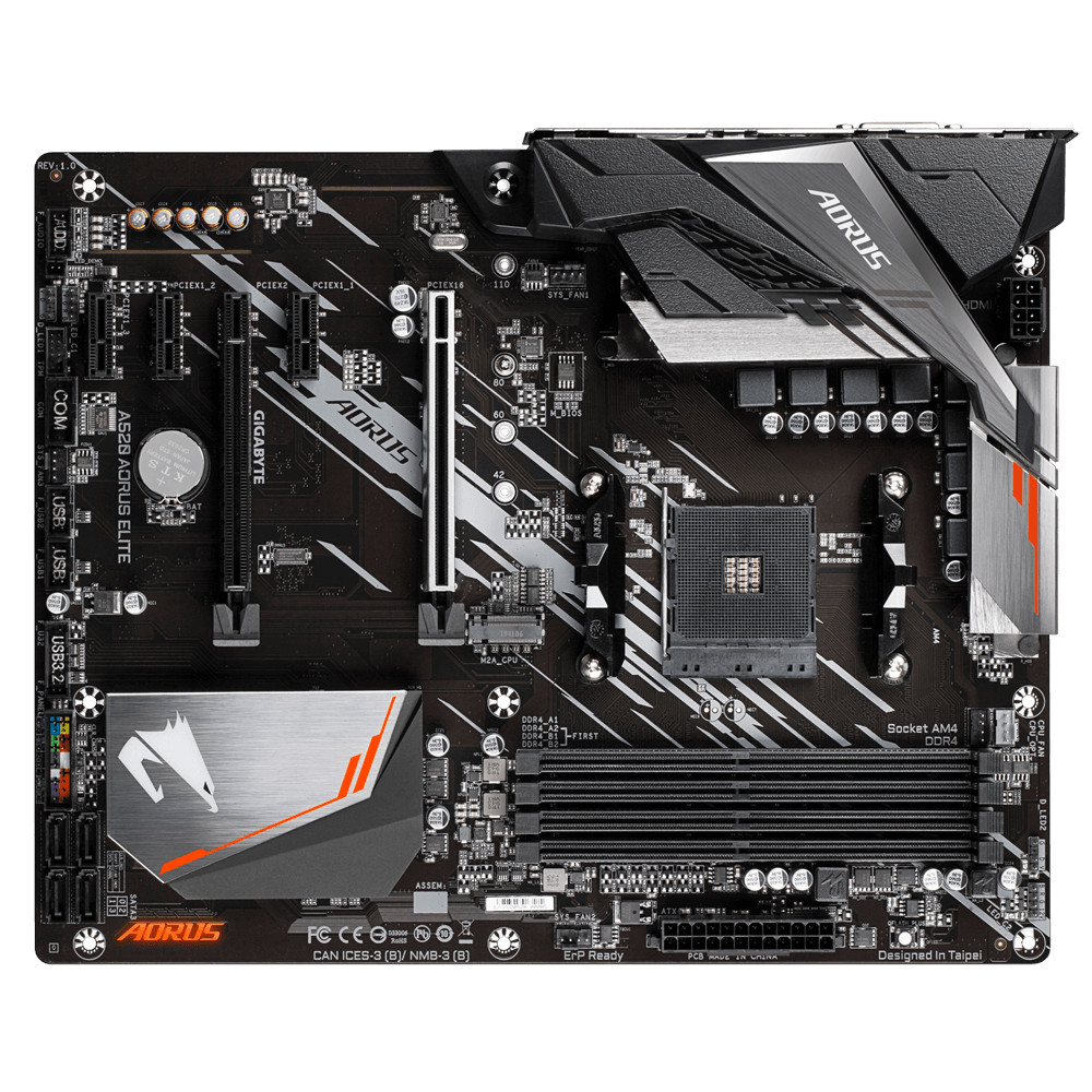 MB Gigabyte A520 AORUS ELITE AM4 - 1 | YEO