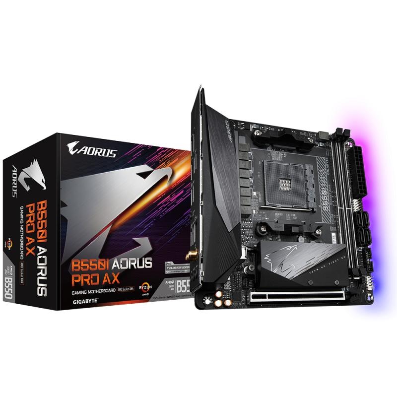 MB GIGABYTE B550I AORUS PRO AX AM4 - 4 | YEO