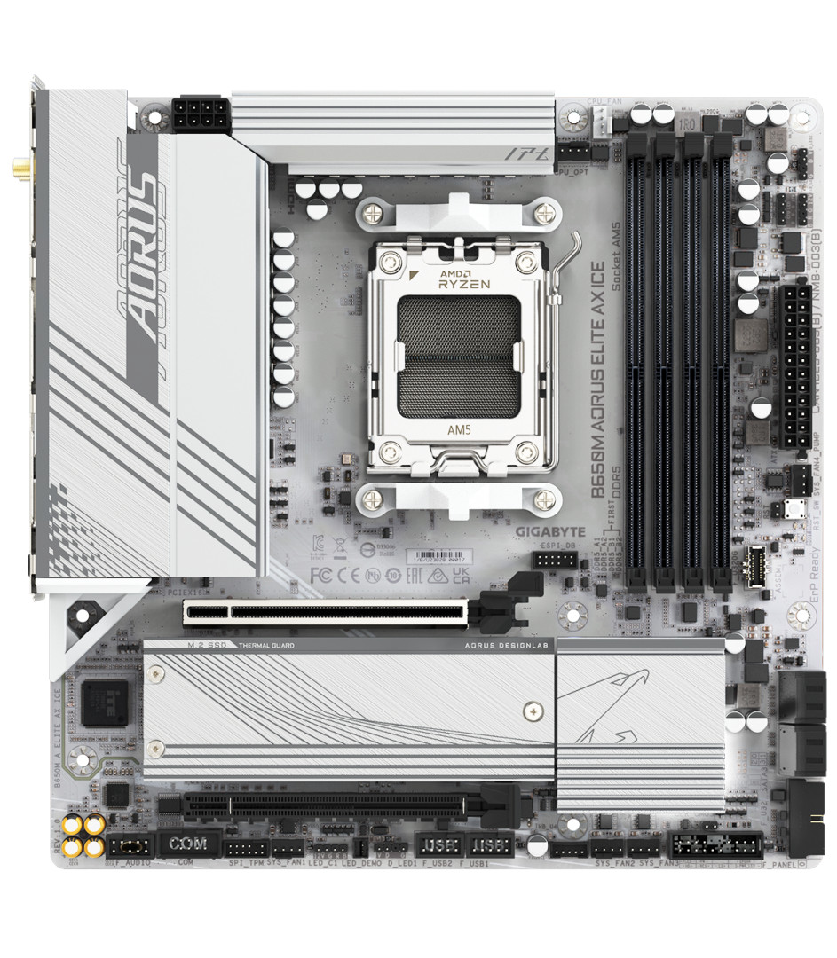 MB Gigabyte B650M AORUS ELITE AX ICE - 2 | YEO