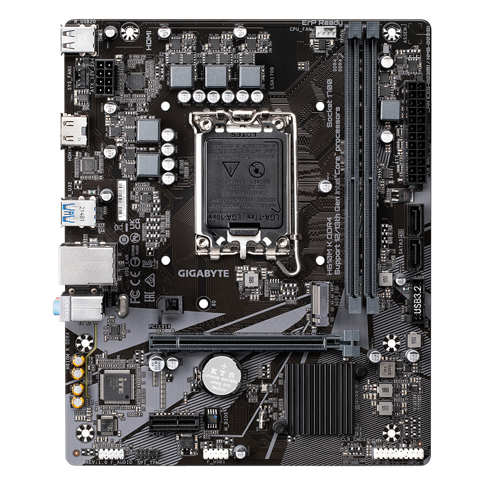 MB GIGABYTE H610M K LGA1700 DDR4 - 1 | YEO