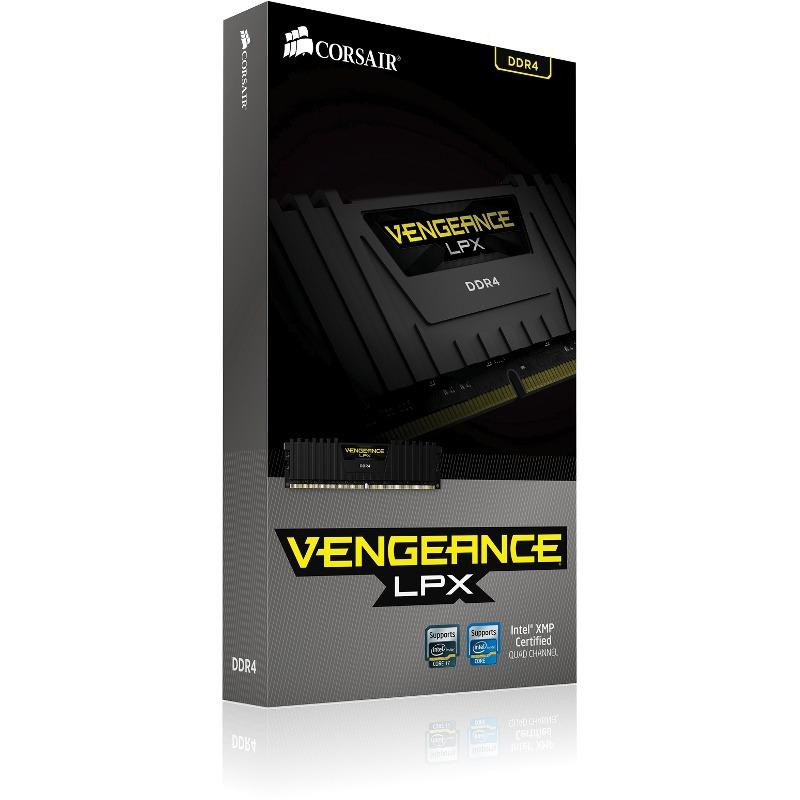 Memorie RAM DIMM Corsair Vengeance LPX 16GB (4x4GB), DDR4 2666MHz, CL16, 1.2V, black, XMP 2.0 - 1 | YEO