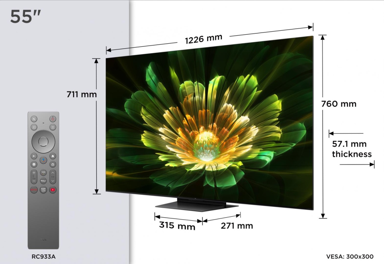 Mini LED TV 4K 55\'\'(138 cm) TCL 55Q7C - 2 | YEO