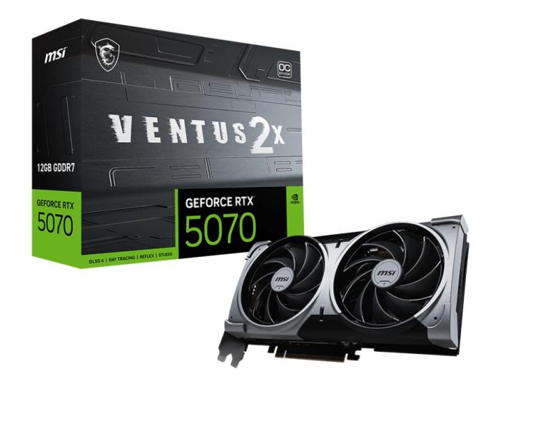 MSI GeForce RTX 5070 12G VENTUS 2X OC - 1 | YEO