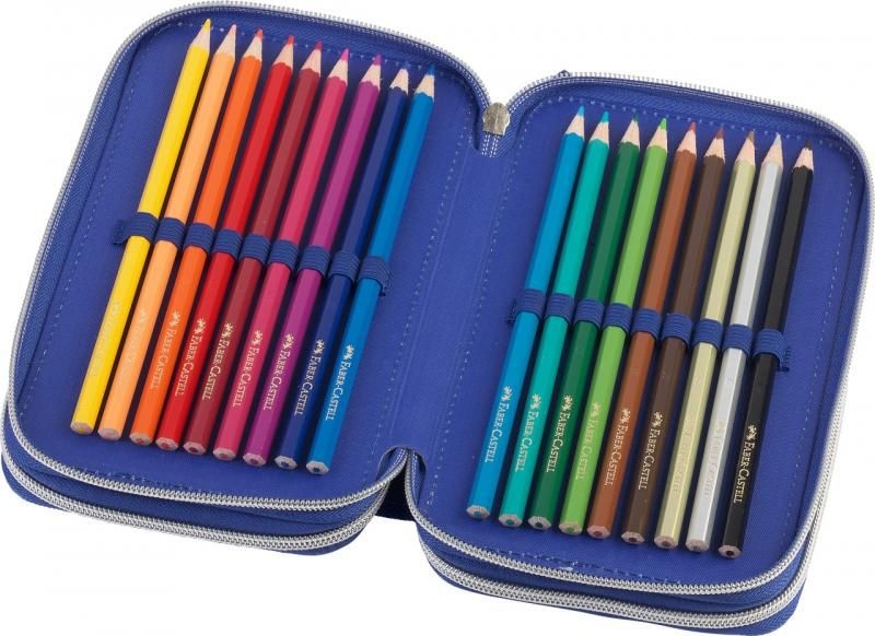 Penar echipat 44 piese 3 fermoare Dinozaur Faber-Castell - 2 | YEO