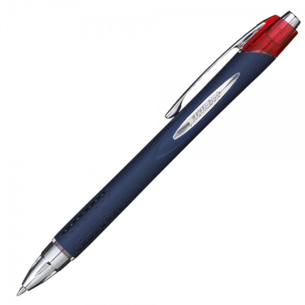 Pix cu mecanism Jetstream Uni-ball SXN-217, 0.7mm, corp albastru inchis, detalii in culoarea scrisului - 2 | YEO