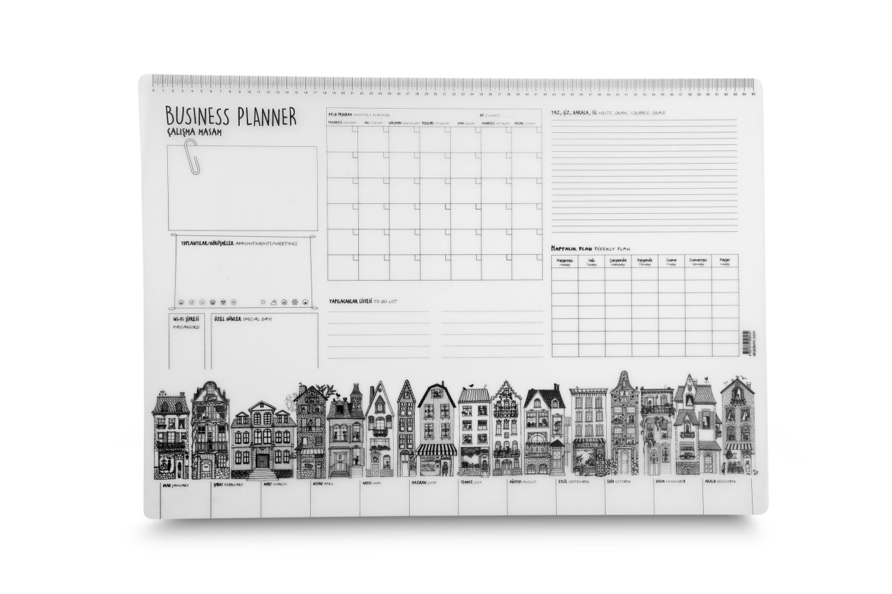 Planșă Funny Mat – Business planer1+ cadou set instrumente de colorat - 3 | YEO