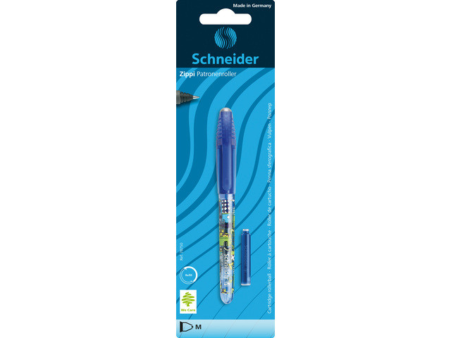 Roller cu cartuș Schneider Zippi, + 1 rezervă cerneală/blister