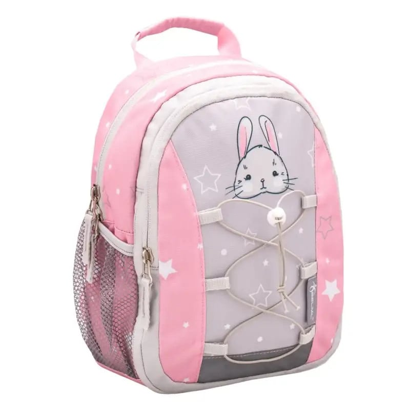 RUCSAC MINI KIDDY, DIMENSIUNE 23 X 20 X 9 + 6 CM, MOTIV WOODLAND ANIMAL RABBIT